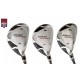 AGXGOLF MEN'S MAGNUM XS SERIES GRAPHITE HYBRID IRONS SET; #4, #6 & #8 Hybrids LEFT or RIGHT HAND